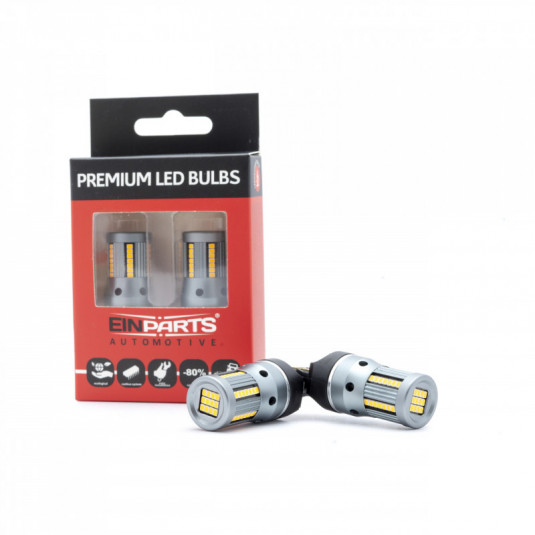 W21W LED крушка 7440 66 SMD 2016 canbus янтар