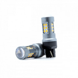 W21W LED крушка 24 SMD 3030 амбър canbus
