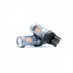 W21/5W LED крушка (24 x SMD 3030) червена canbus