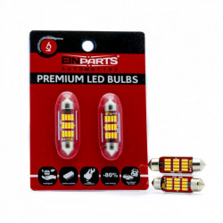 C10W LED крушка 39mm 12 SMD 4014 5000k canbus