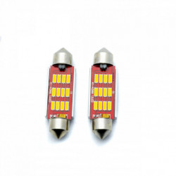 C10W LED крушка 42mm 12 SMD 4014 5000k canbus