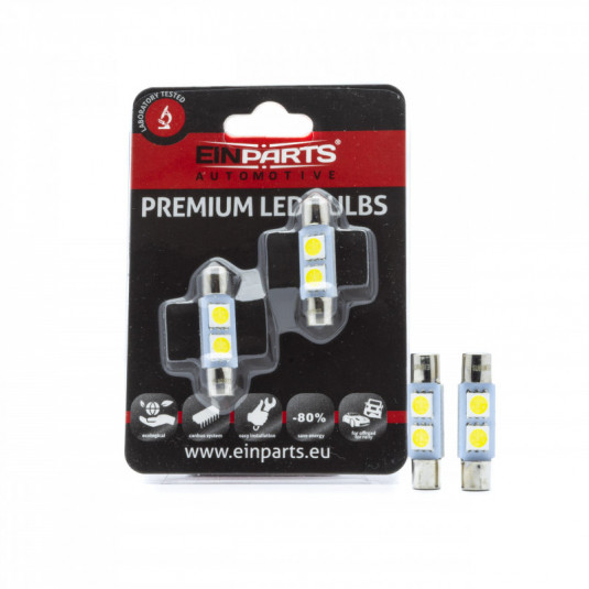 Led c3W 2 SMD 4014 canbus 28mm - 2 бр.