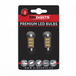 C10W LED лампа (12 x SMD 4014) 39 mm 3000k canbus