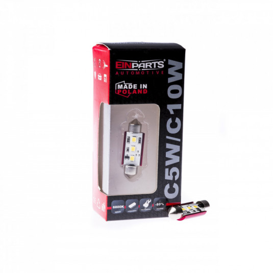 C10W LED крушка 39mm 3SMD 2835 samsung LED canbus