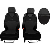 Автомобилни възглавници Active Alcantara B тъмно сиво (Кожа-алкантара)