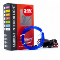 LED светловодна лента 1m (синя) 24V