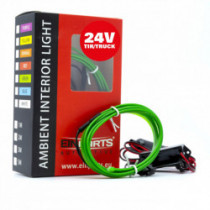 LED оптичен ивица 1m (зелена) 24V