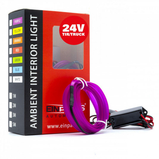 LED светлопровод лента 1m (виолетова) 24V