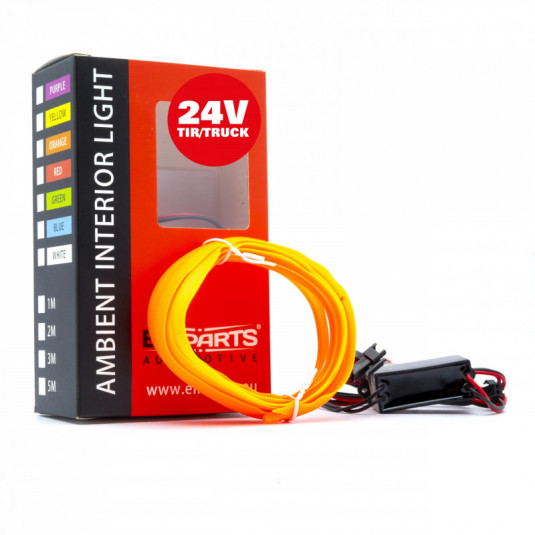 LED светловолна лента 2m (оранжева) 24V