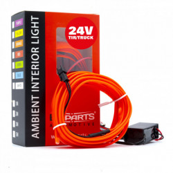 LED светлопровод лента 3m (червена) 24V
