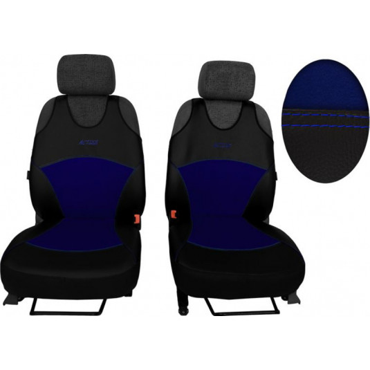 Автомобилни калъфи Active Alcantara B сини (Кожа-алкантара)