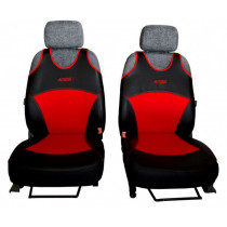 Автомобилни тениски Active Sport Leather червени (Кожа)