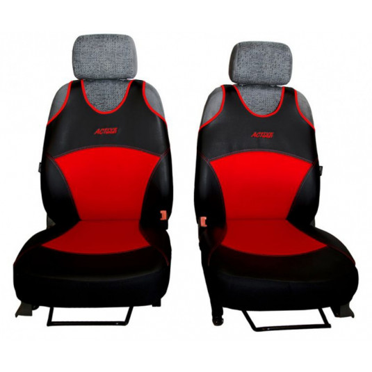 Автомобилни тениски Active Sport Leather червени (Кожа)