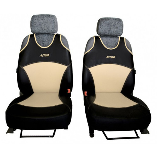 Автомобилни тениски Active Sport Leather бежови (Кожа)