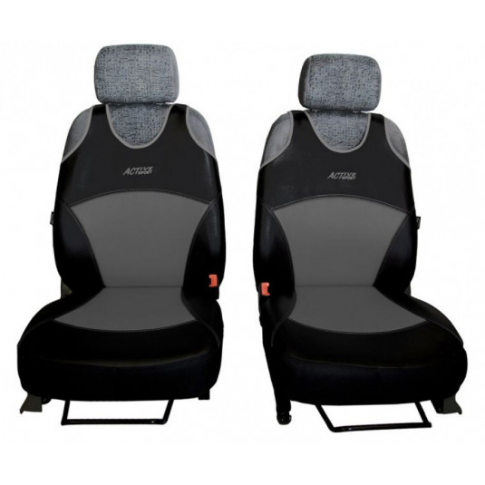 Автомобилни тениски Active Sport Leather сиви (Кожа)