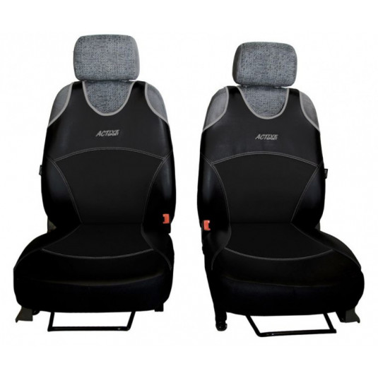 Автомобилни калъфи Active Sport Leather черни (Кожа)