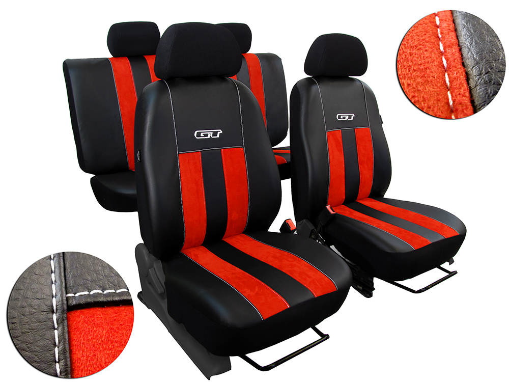 Калъфи за седалки Audi A4 GT тухлено червен