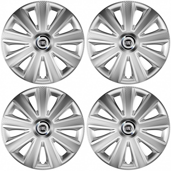 тасове за Fiat (черен) 14 Aviator carbon RC silver