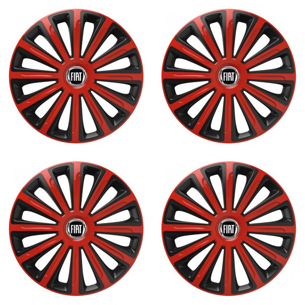 тасове за Fiat (черен) 16 TREND red and black
