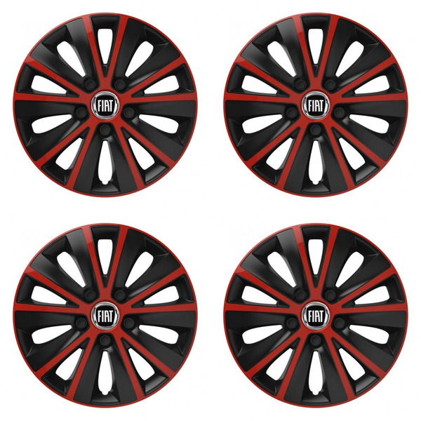 тасове за Fiat (черен) 15 RAPIDE red и black