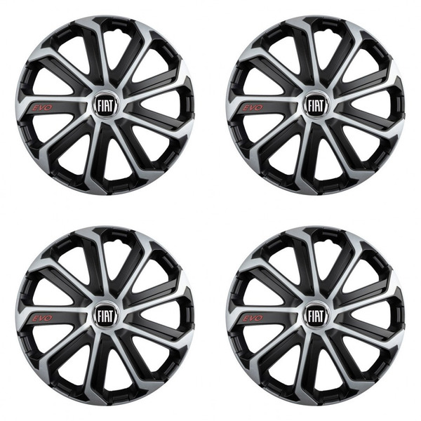 тасове за Fiat (черен) 14 Evo black&silver