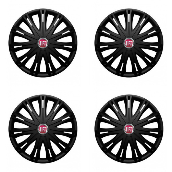 тасове за Fiat (червен) 14 SPARK BLACK1
