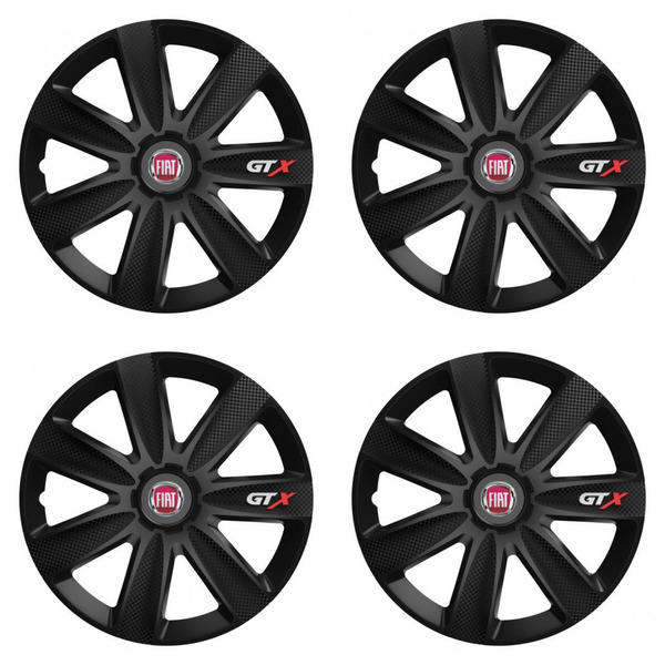 тасове за Fiat (червени) 16 GTX CARBON black