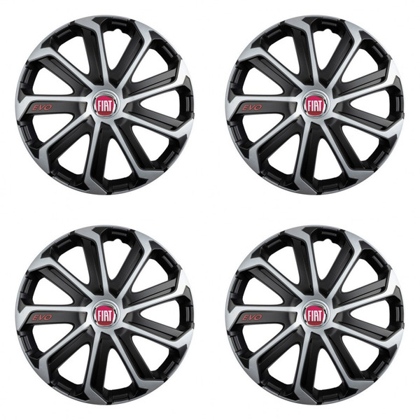 тасове за Fiat (червени) 16 Evo black&silver