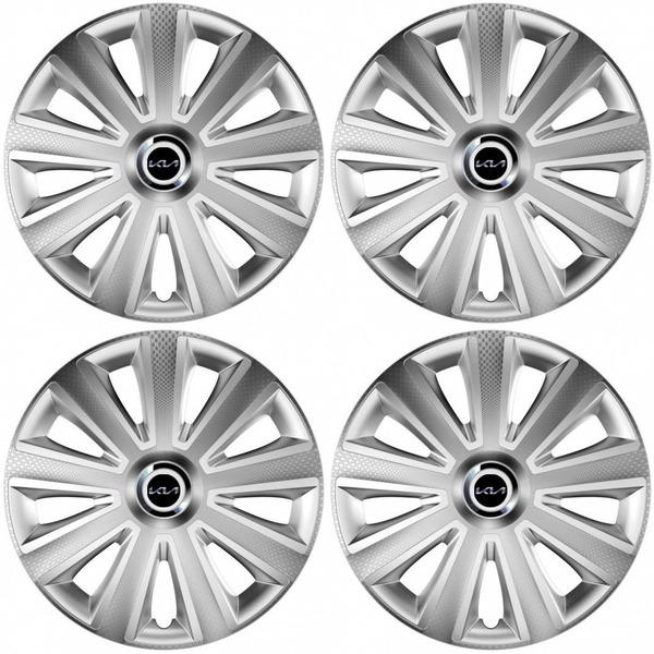 тасове за Kia (ново лого) 14 Aviator carbon RC silver