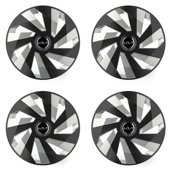 тасове за Kia (ново лого) 15 Vector RC black and silver