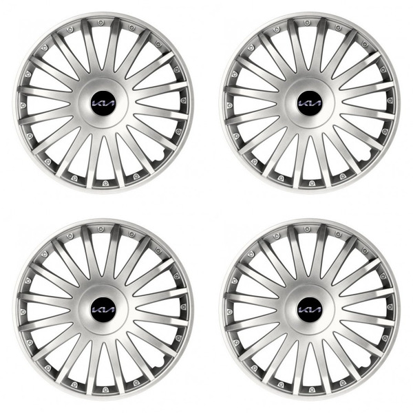 тасове за Kia (ново лого) 16 CRYSTAL silver
