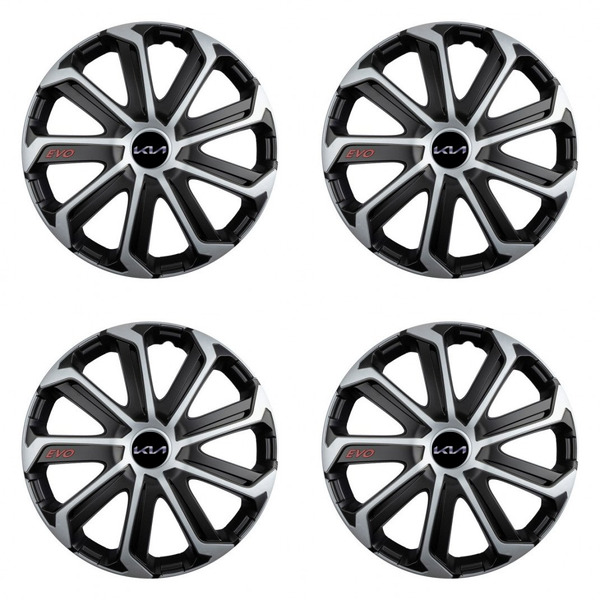 тасове за Kia (ново лого) 15 Evo black&silver