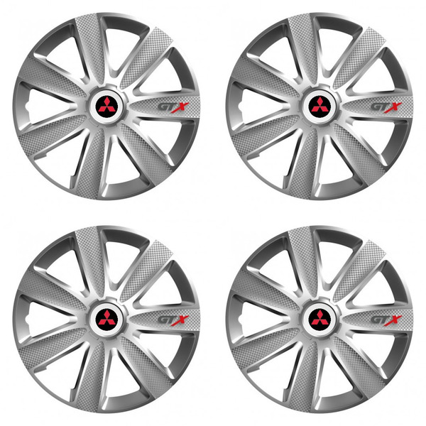 тасове за Mitsubishi (червено) 14 GTX CARBON silver