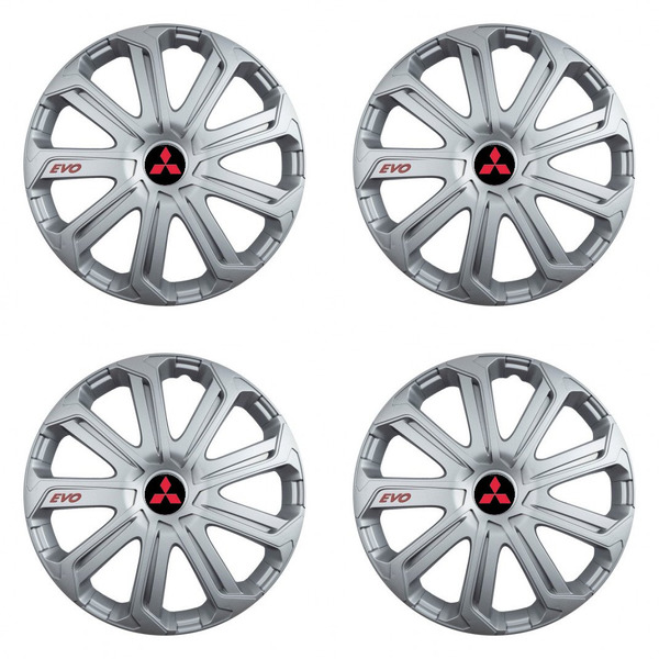 тасове за Mitsubishi (червени) 14 Evo silver