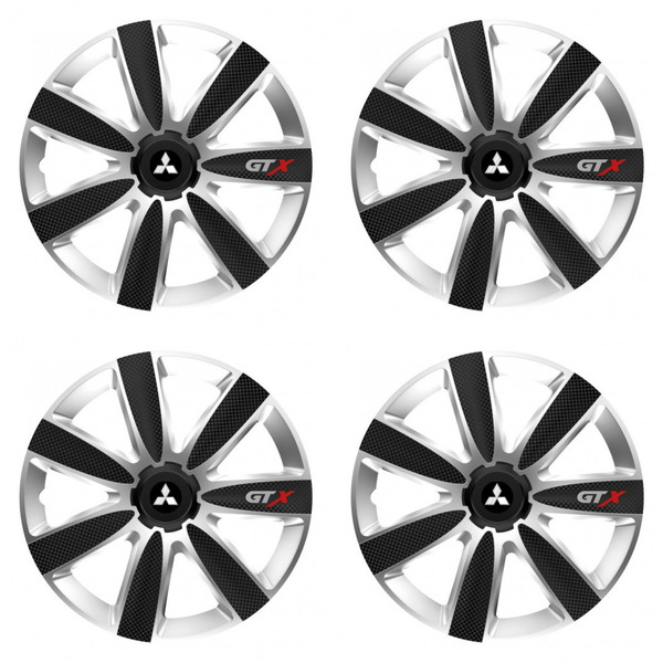 тасове за Mitsubishi (сребристи) 15 GTX CARBON silver/black