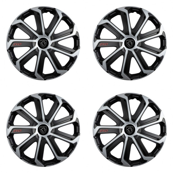 тасове за Peugeot (ново лого) 14 Evo black&silver