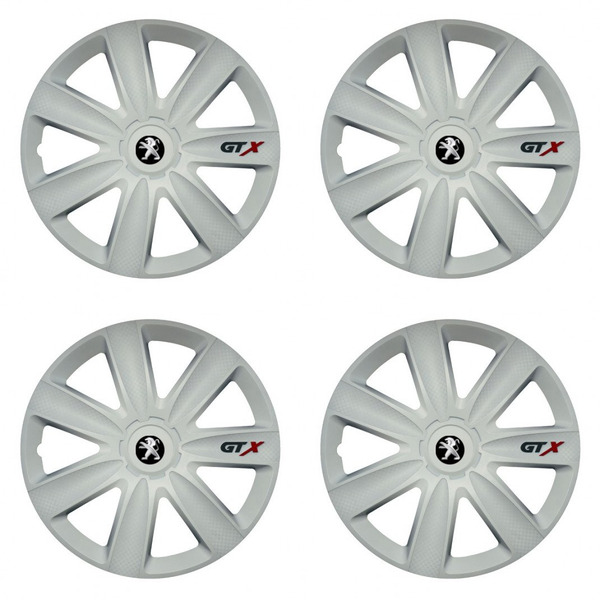тасове за Peugeot (по-старо лого) 15 GTX carbon white