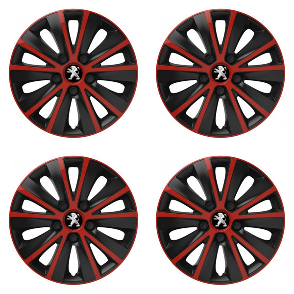 тасове за Peugeot (по-старо лого) 14 RAPIDE red and black