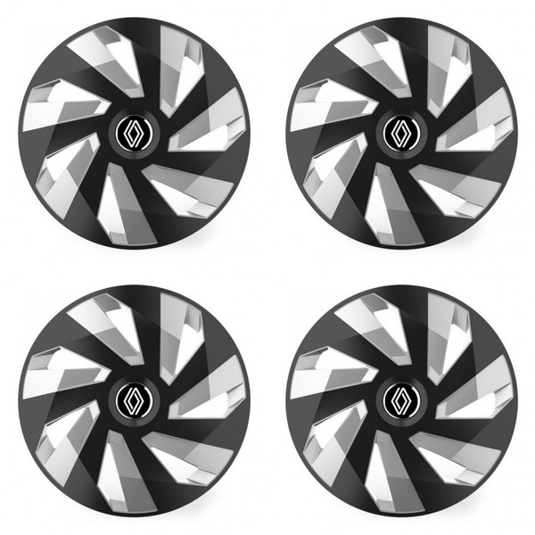 тасове за Renault (нов лого) 16 Vector RC black and silver