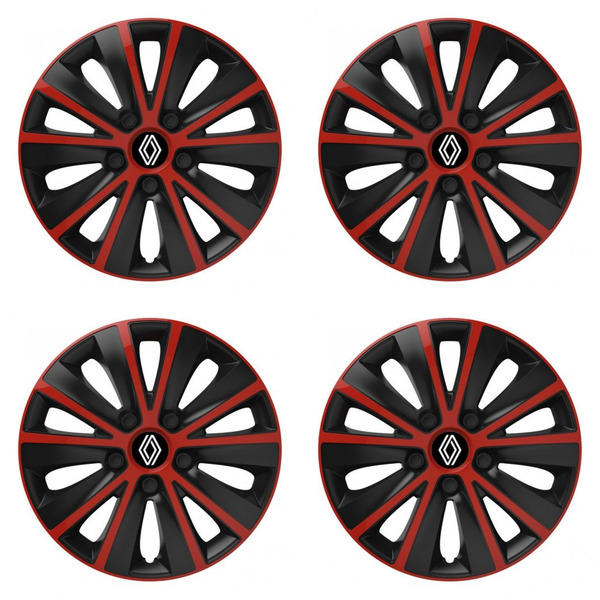 тасове за Renault (нов лого) 16 RAPIDE red and black