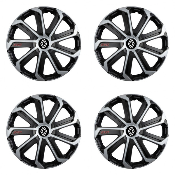 тасове за Renault (ново лого) 15 Evo black&silver