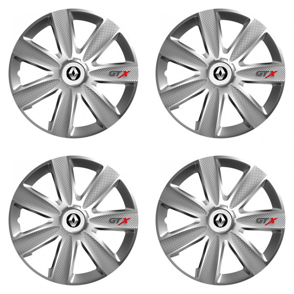 тасове за Renault (старо лого) 15 GTX CARBON silver