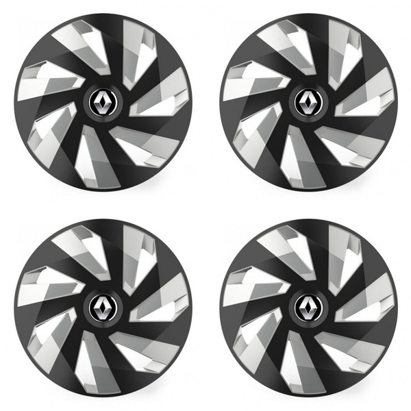 тасове за Renault (старо лого) 15 Vector RC black and silver