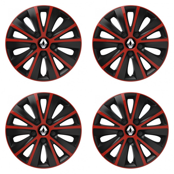 тасове за Renault (старо лого) 14 RAPIDE red and black