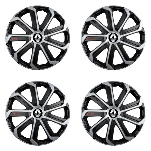 тасове за Renault (старо лого) 16 Evo black&silver