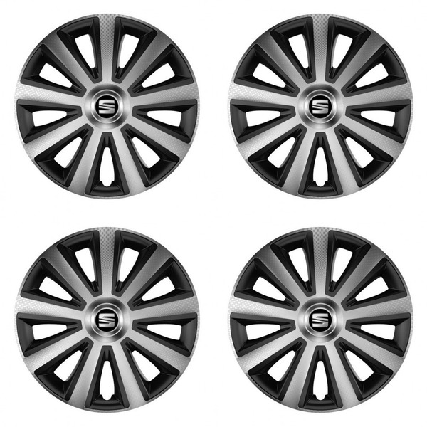 тасове за Seat 14 Aviator carbon silver&black