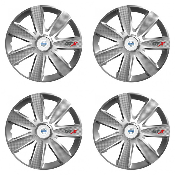 тасове за Volvo (бели) 14 GTX CARBON silver