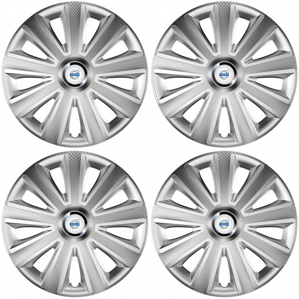 тасове за Volvo (бели) 15 Aviator carbon silver