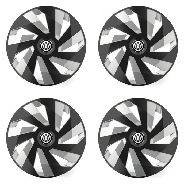 тасове за VW (черни) 15 Vector RC black and silver