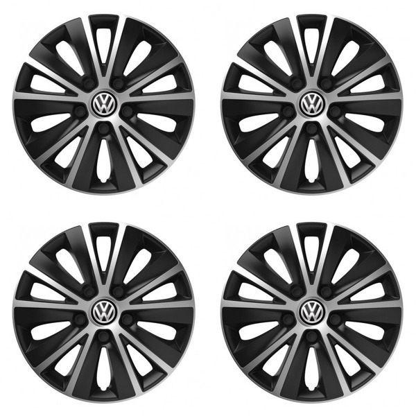 тасове за VW (черни) 15 RAPIDE silver and black